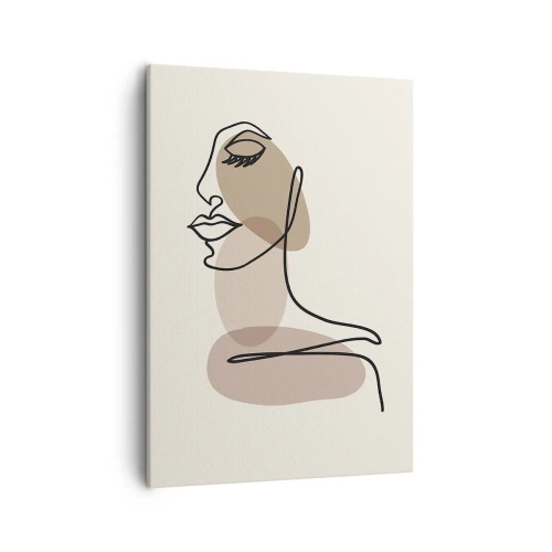 Lærredstryk - Billede på lærred - Lytter til sig selv - 50x70 cm