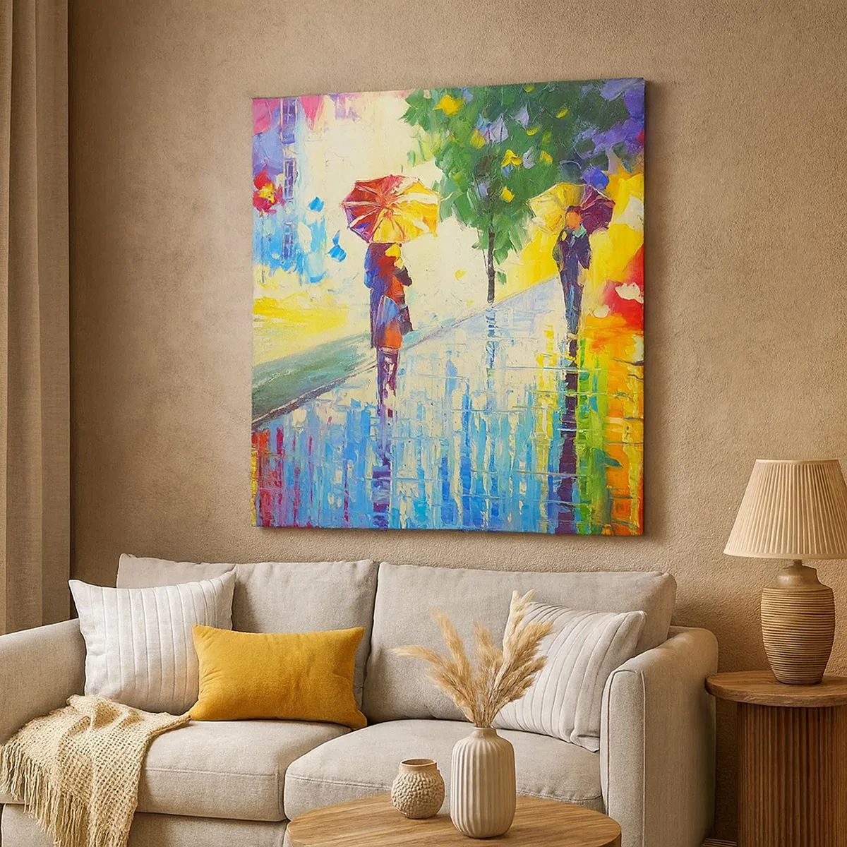 Lærredstryk - Billede på lærred - Og alt er klart - 30x30 cm