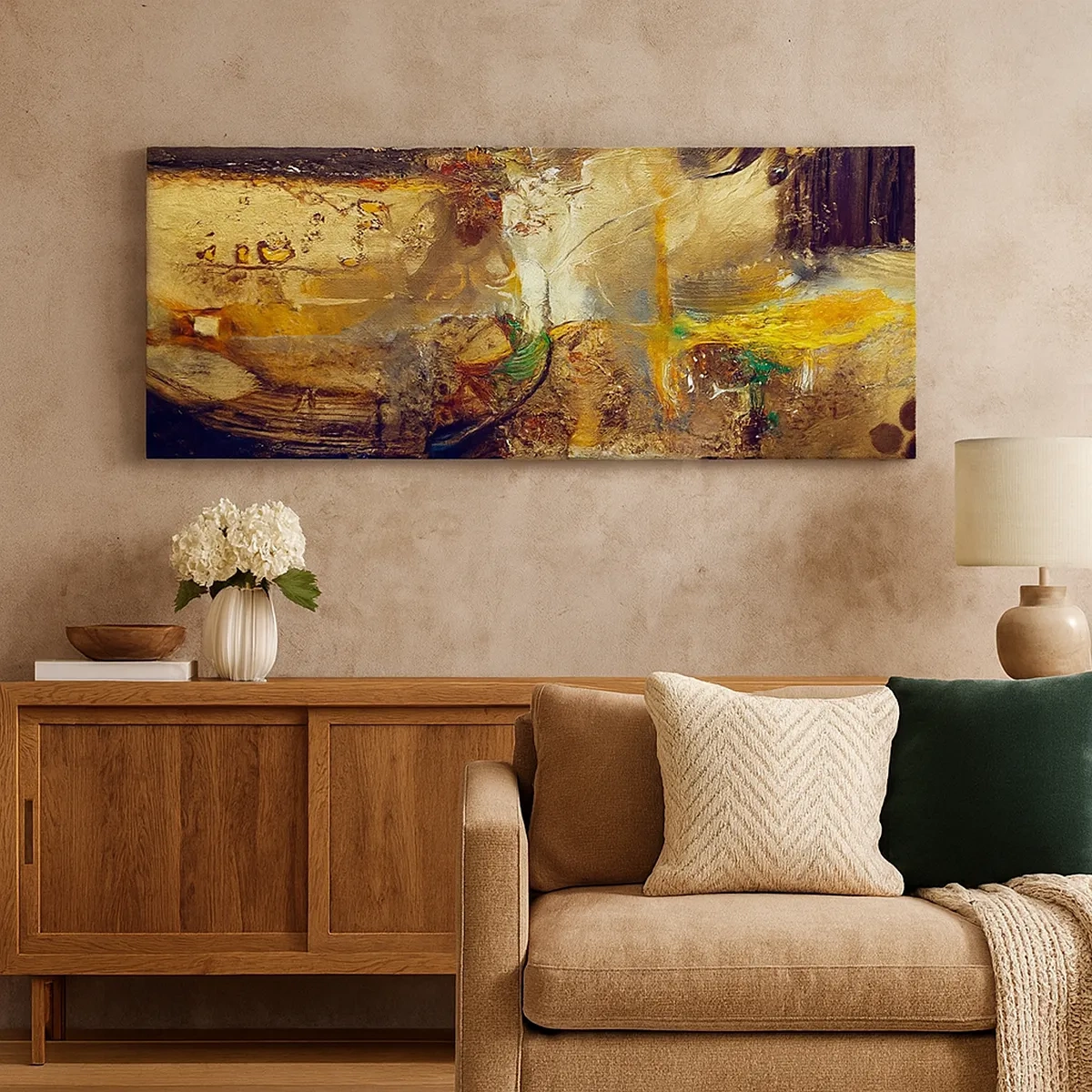 Lærredstryk - Billede på lærred - Kold, varm, meget varm - 30x30 cm