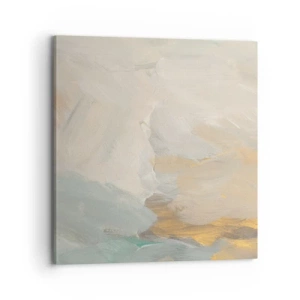 Lærredstryk - Billede på lærred - Abstraktion - blidhedens land - 70x70 cm