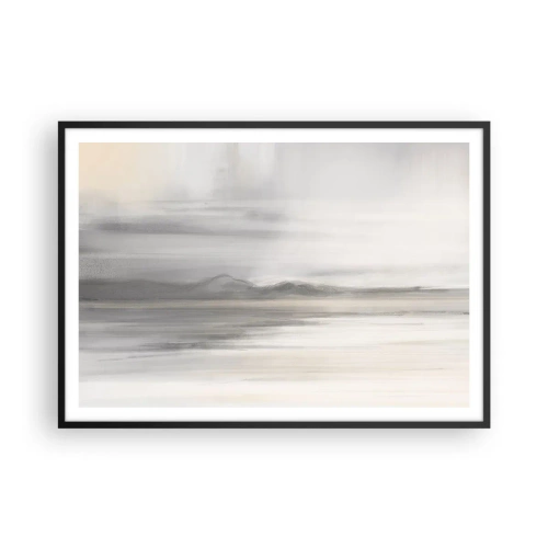 Plakat i sort ramme - En tankevækkende afstand - 100x70 cm