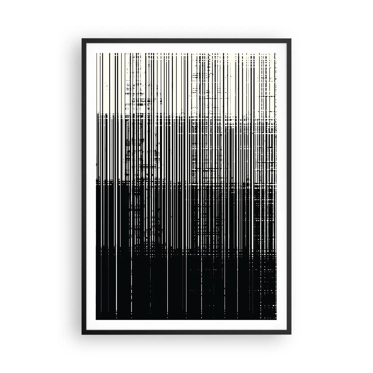 Plakat i sort ramme - Bølger og vibrationer - 70x100 cm