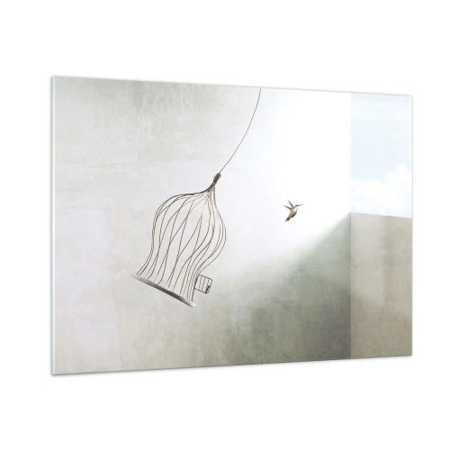 Billede på glas - I sit elementet - 100x70 cm