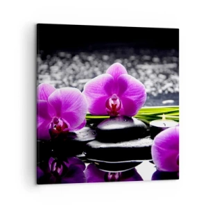 Lærredstryk - Billede på lærred - Drukne i fred og ro - 50x50 cm