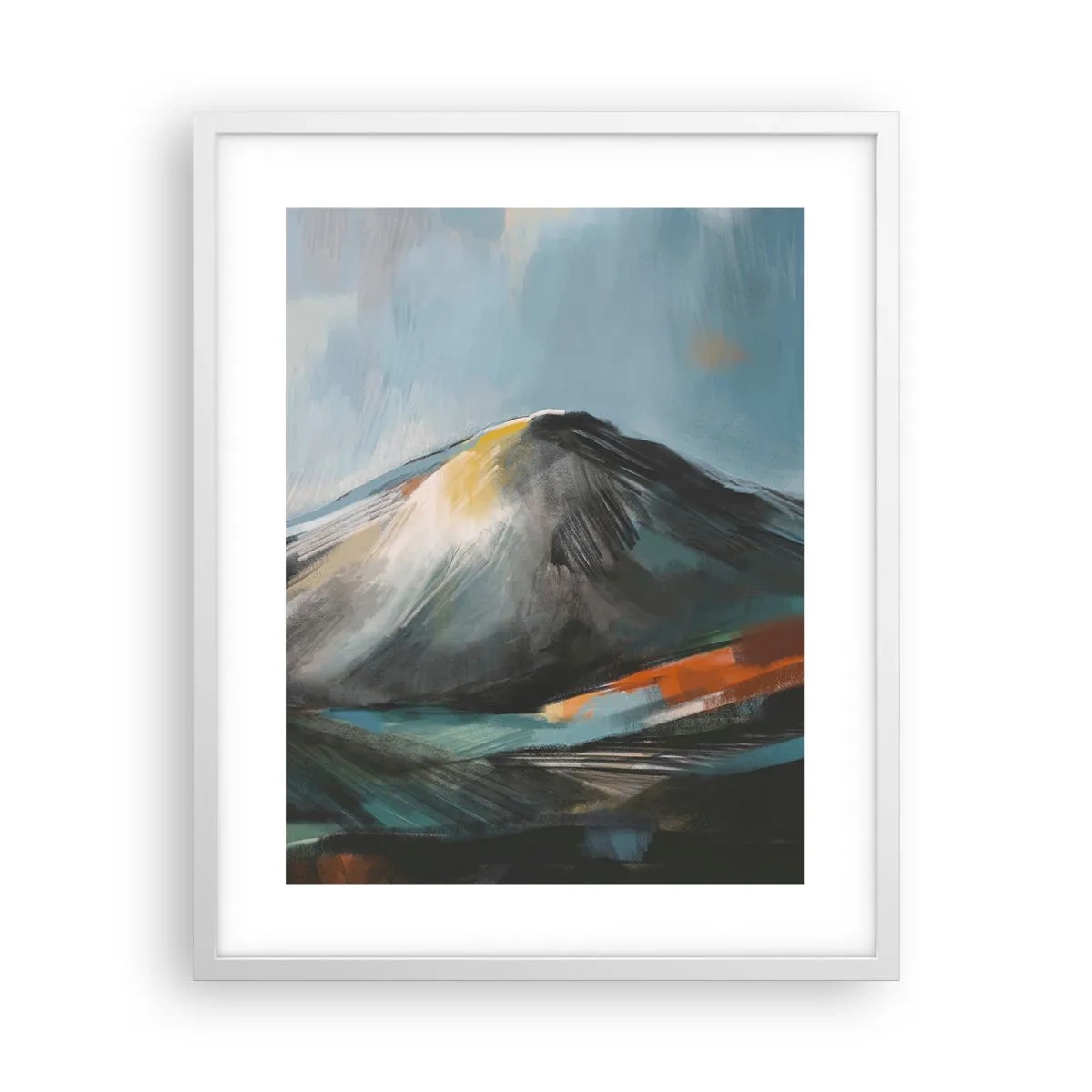 Plakat i hvid ramme - Rå og smuk - 40x50 cm