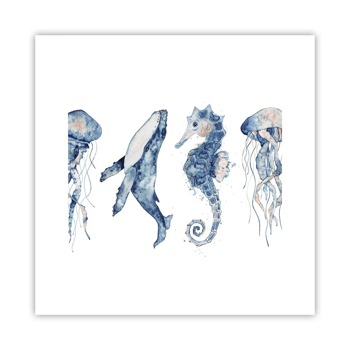 Plakat - Havets vidundere - 30x30 cm