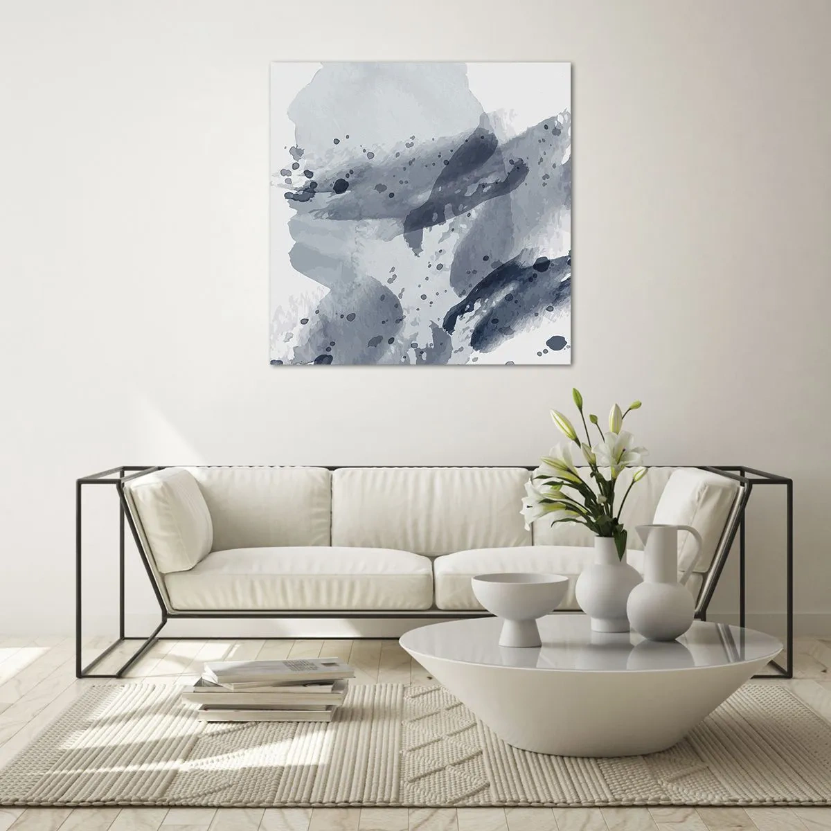 Billede på glas - En undersøgelse af vandets natur - 40x40 cm