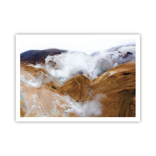 Plakat - Den rå skønhed i Island - 100x70 cm