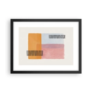 Plakat i sort ramme - Fra hjørne til hjørne - 40x30 cm