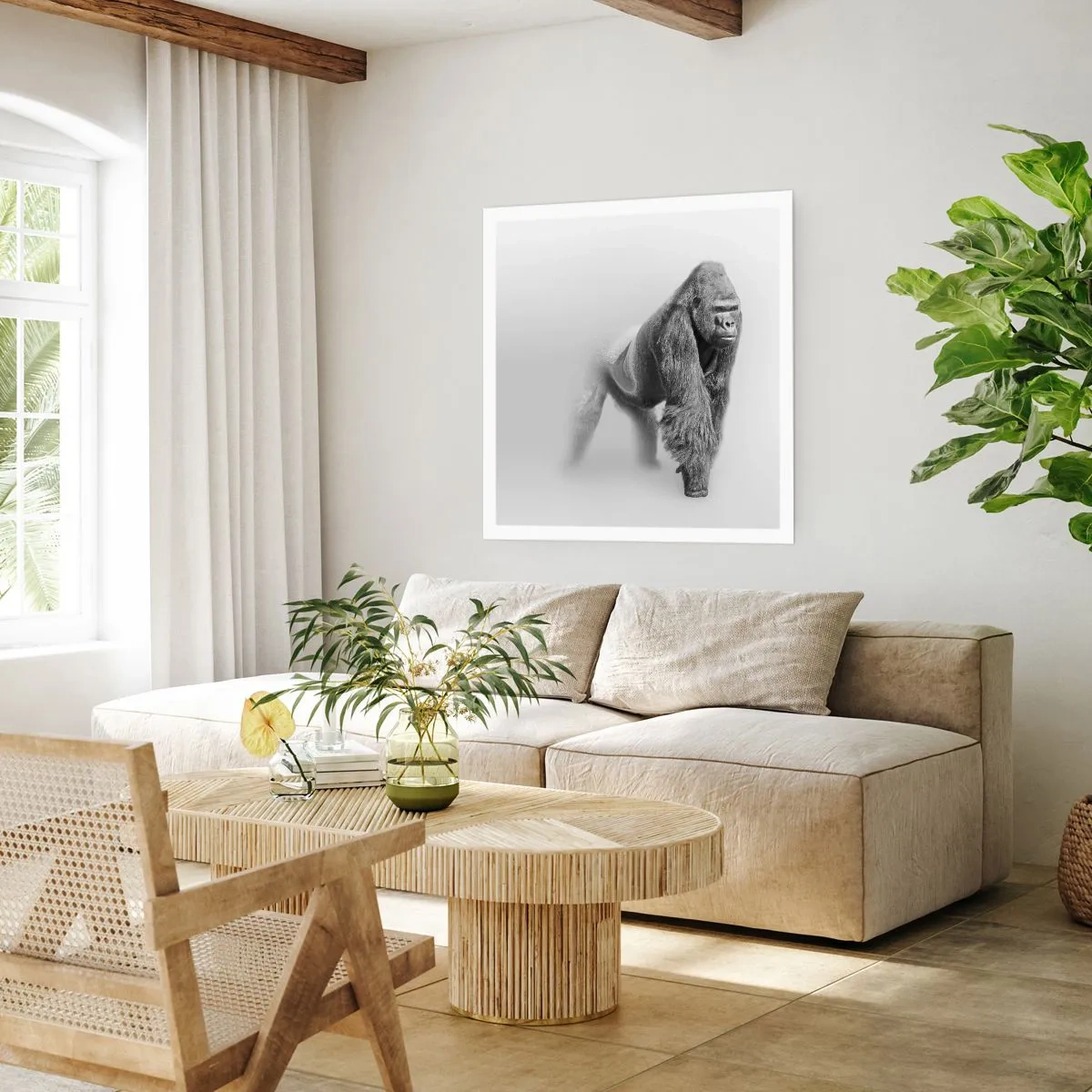 Plakat - Selvsikker på sin styrke - 50x50 cm