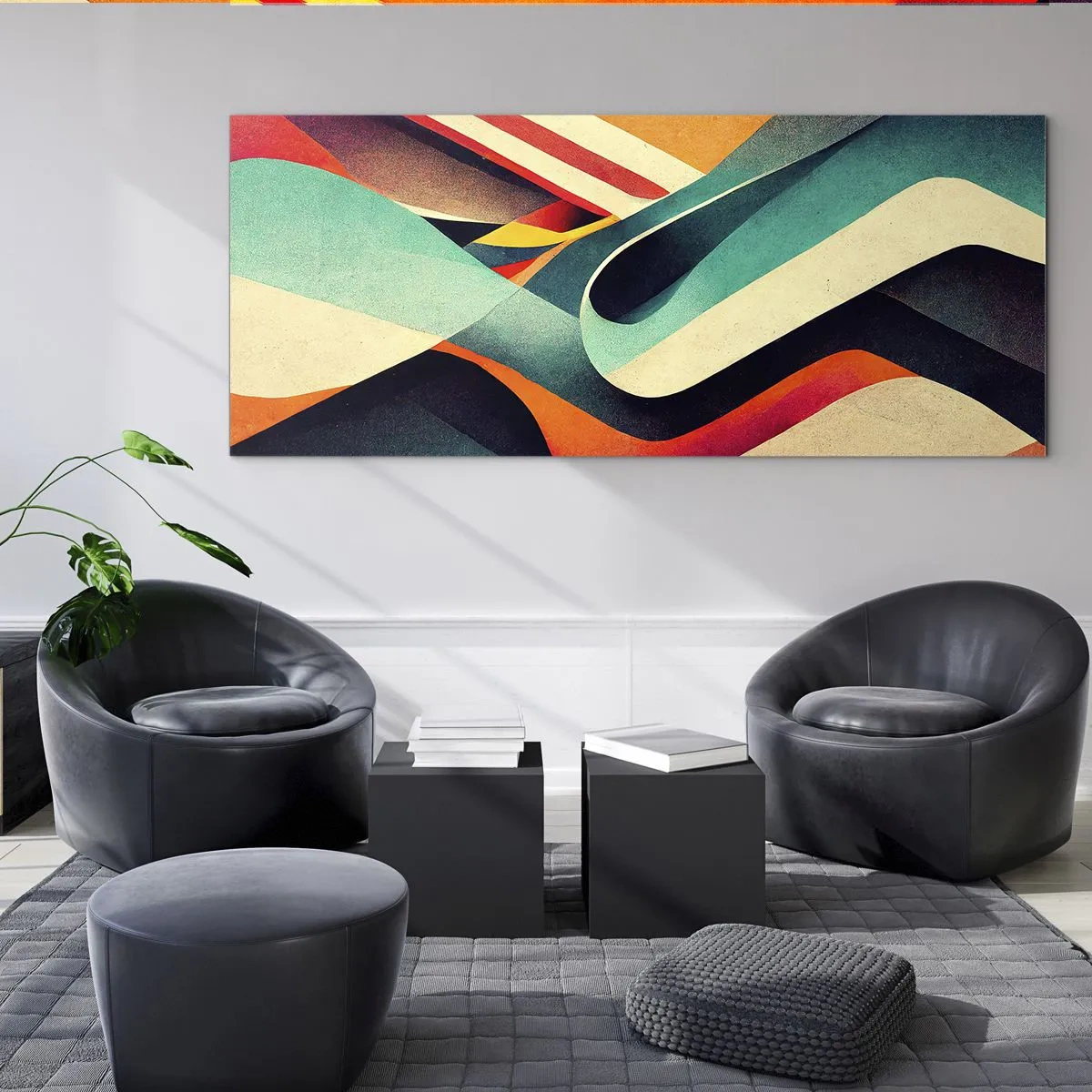 Billede på glas - Intens komposition - 100x40 cm