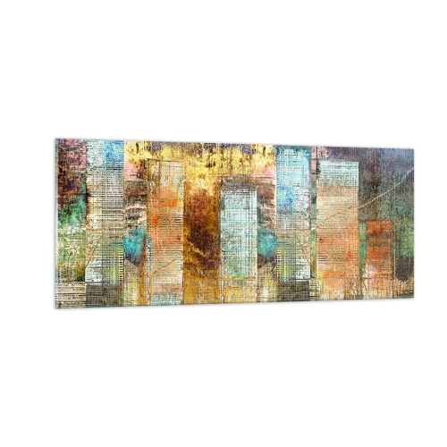 Billede på glas - Solrig metropol - 100x40 cm