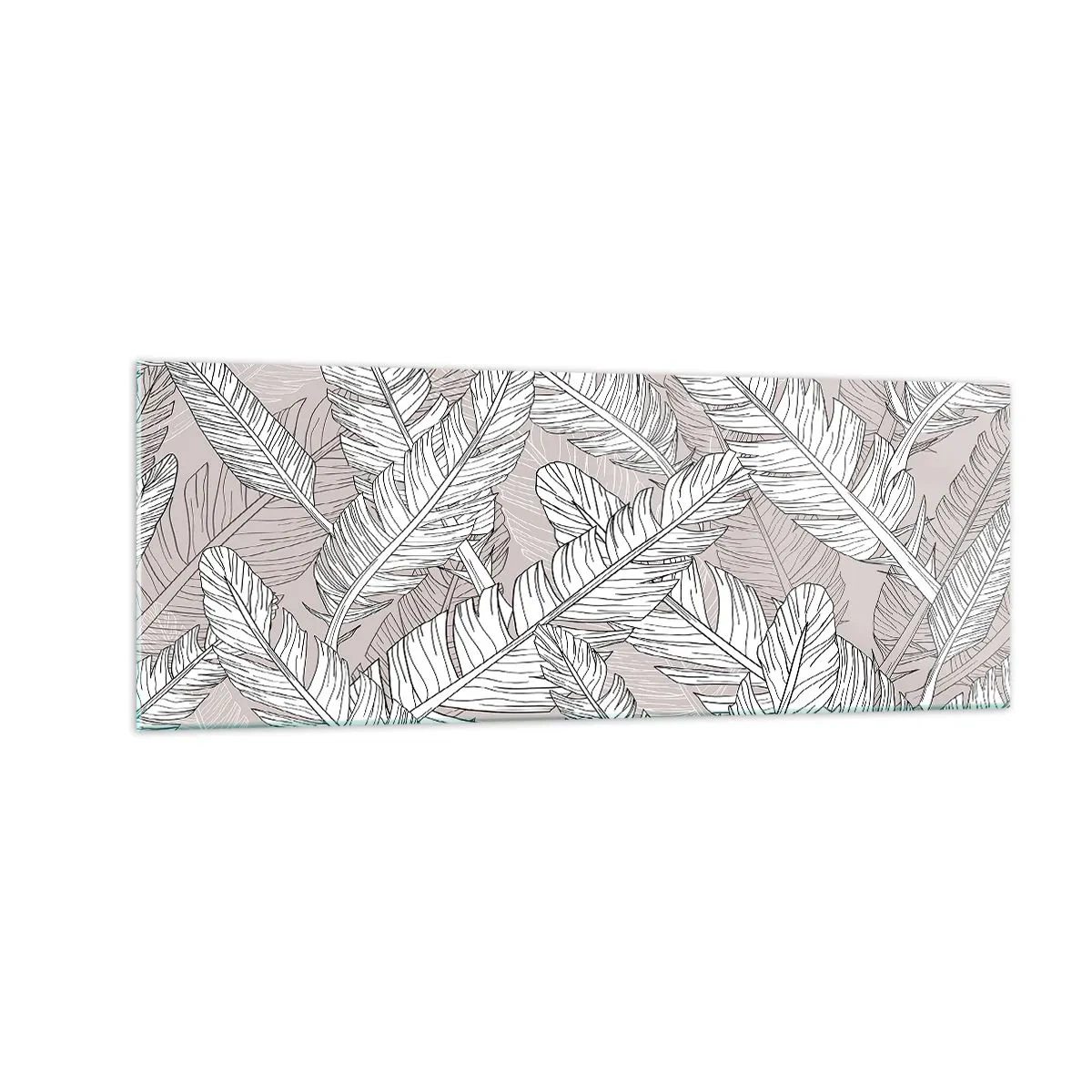 Billede på glas - Fjerlig uro - 140x50 cm