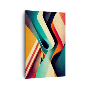 Lærredstryk - Billede på lærred - Intens komposition - 80x120 cm