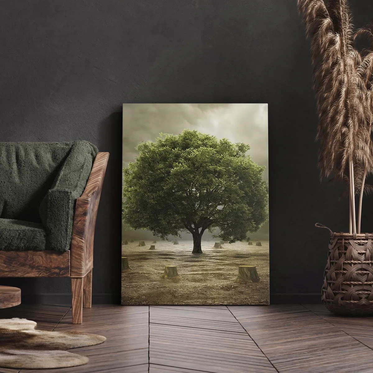 Lærredstryk - Billede på lærred - Alt håb - 55x100 cm