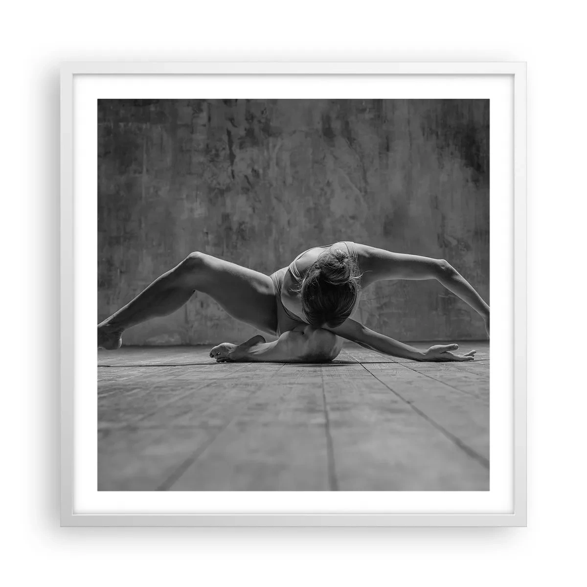 Plakat i hvid ramme - Symmetri fundet - 60x60 cm