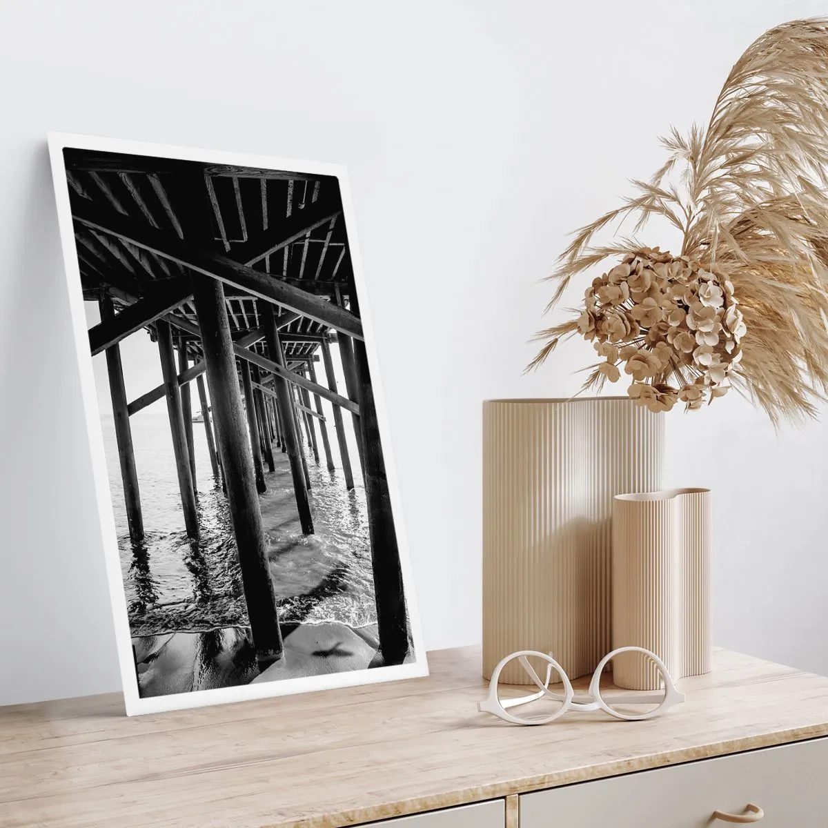 Plakat - Strandskjul - 70x100 cm