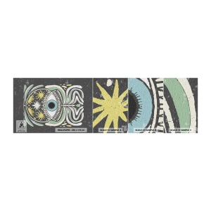 Prøve Fototapet Selvklæbende Deluxe Sticker - Stammeritualer - Boho, Øje, Pastel - 100x30 cm