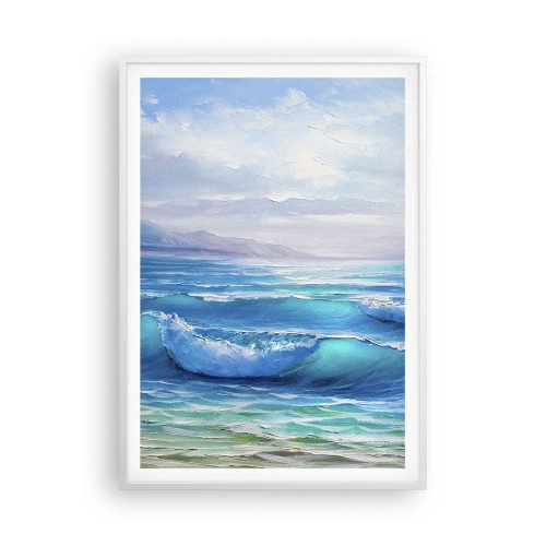 Plakat i hvid ramme - Giver trøst - 70x100 cm