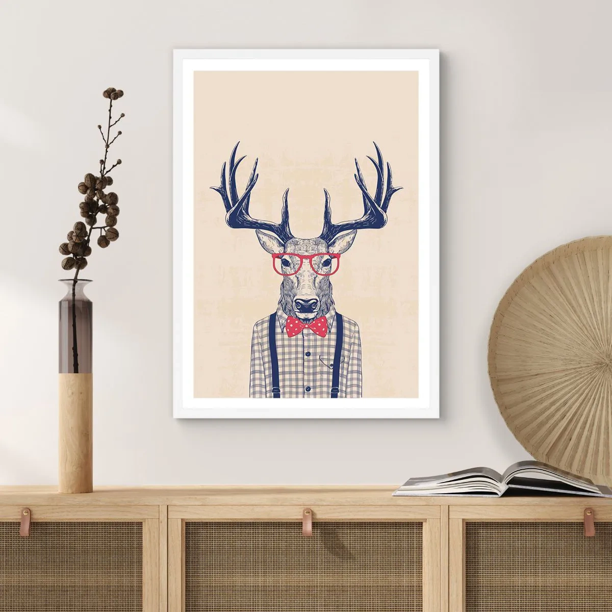 Plakat i hvid ramme - Et underholdende ekstravaganza - 61x91 cm