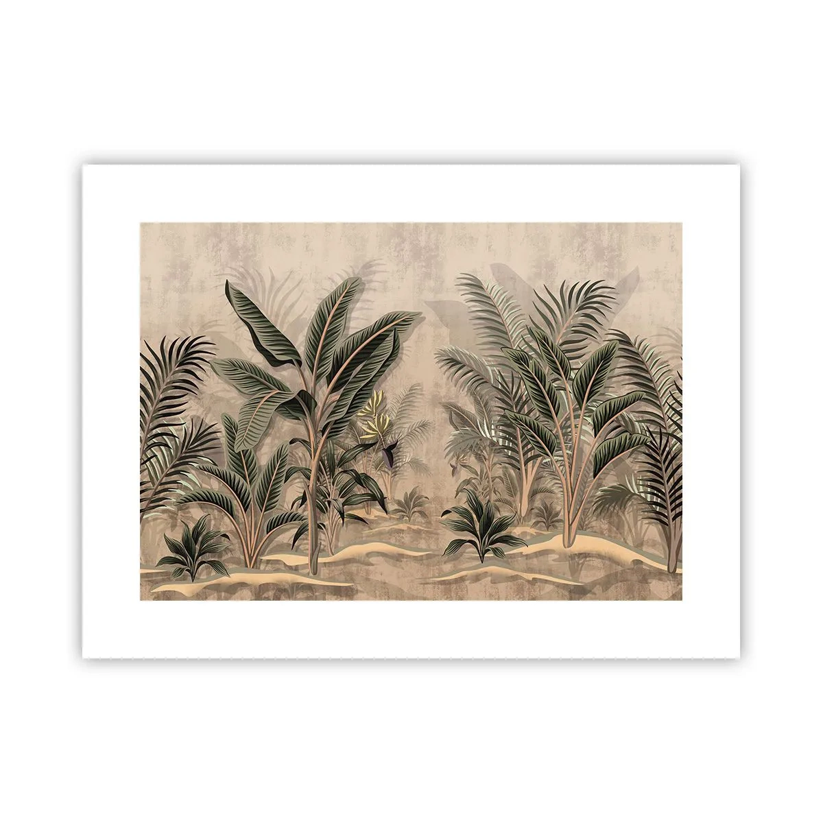 Plakat - Gravering i kolonistil - 40x30 cm