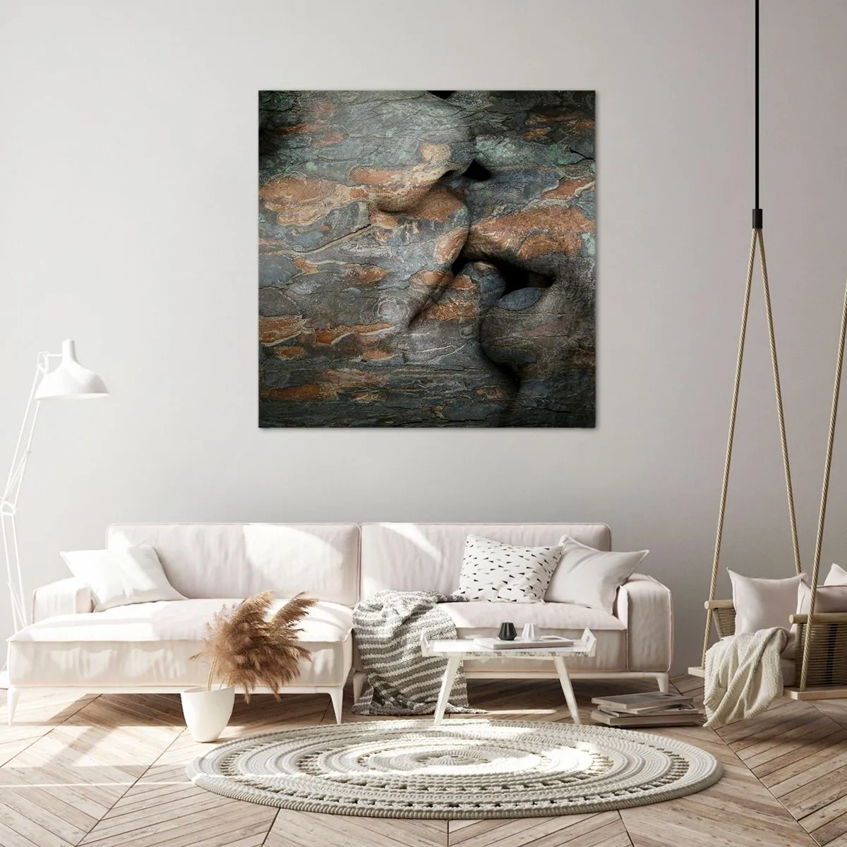 Lærredstryk - Billede på lærred - For altid sammen - 40x40 cm