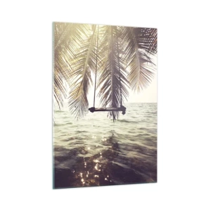 Billede på glas - Du kan svæve i skyerne efter behag - 50x70 cm
