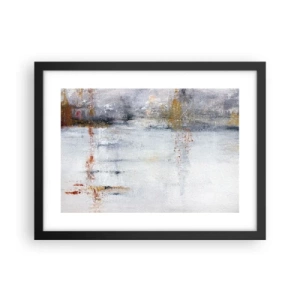 Plakat i sort ramme - Bag lufttæppet - 40x30 cm