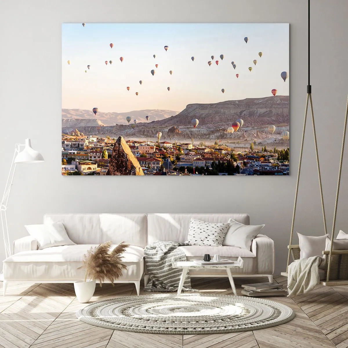 Billede på glas - Som skibe på himlen - 100x70 cm
