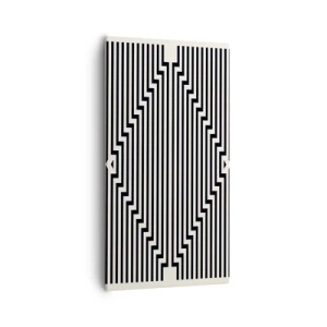 Lærredstryk - Billede på lærred - Geometrisk illusion - 55x100 cm