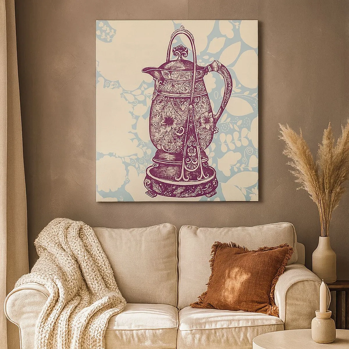 Lærredstryk - Billede på lærred - Skønheden i hverdagslivet - 30x30 cm