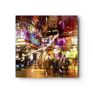 Vægur, Uret - I et hav af lys - 40x40 cm