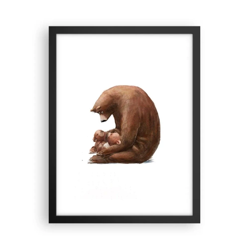 Plakat i sort ramme - Drøm sødt, børn - 30x40 cm