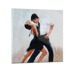 Billede på glas - Mine drømmes tango - 30x30 cm