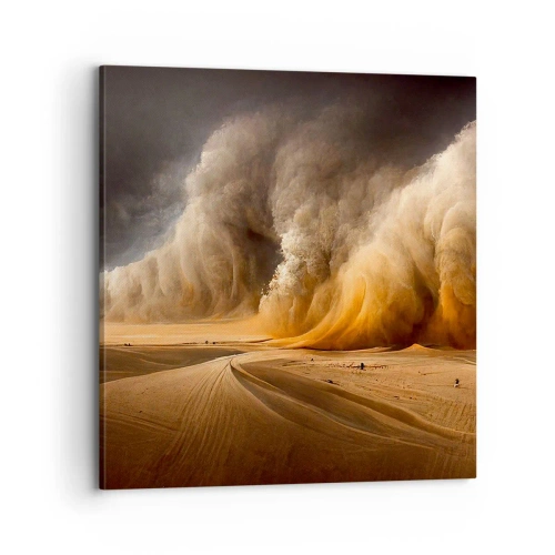 Lærredstryk - Billede på lærred - Ørkenens vrede - 70x70 cm