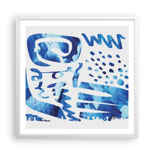 Plakat i hvid ramme - Tilbage til rødderne - 60x60 cm