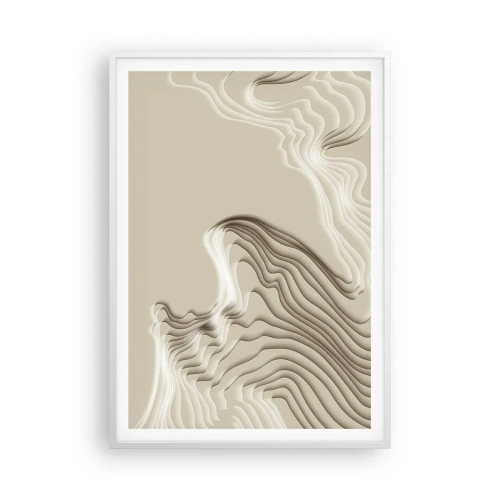 Plakat i hvid ramme - Kunstens topografi - 70x100 cm