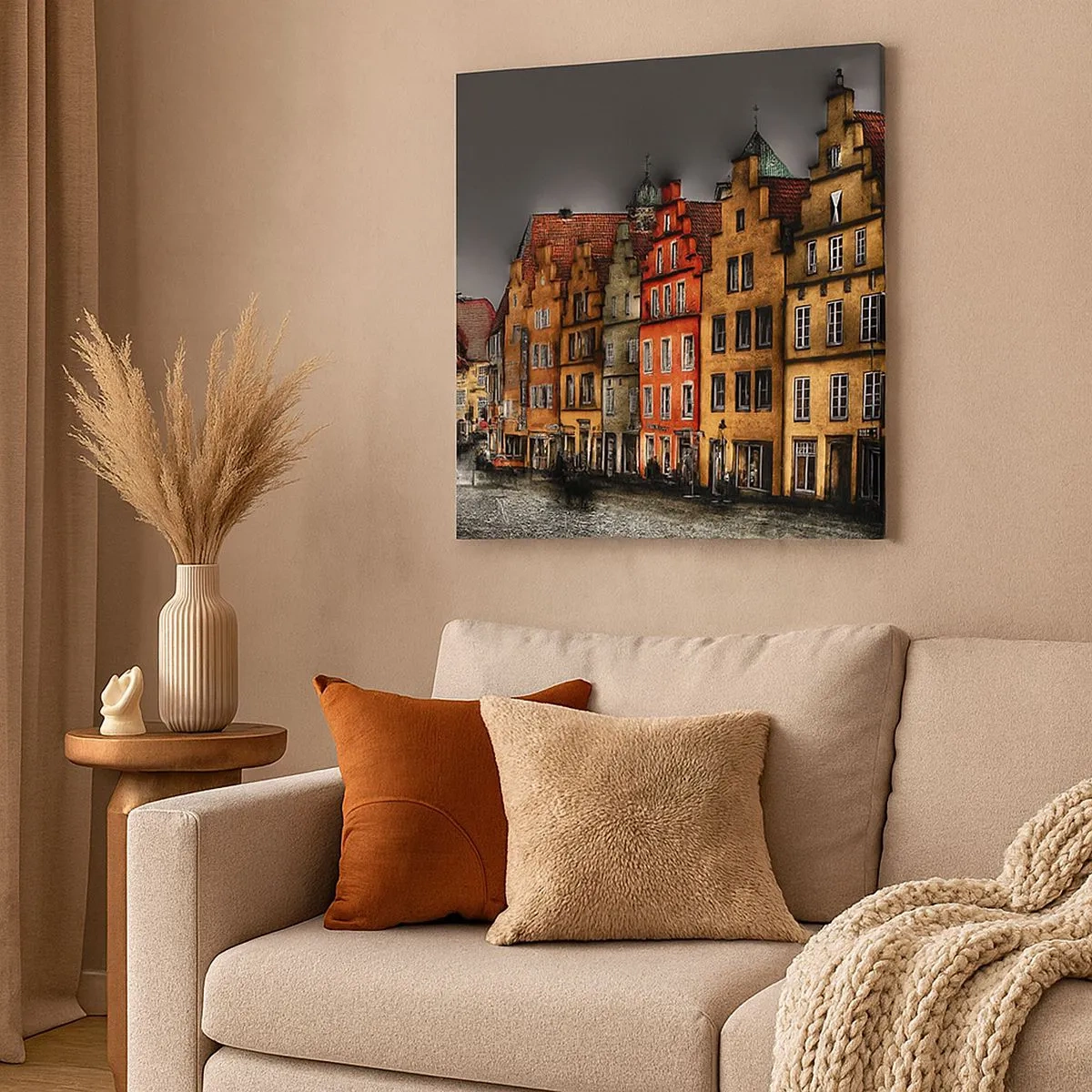 Lærredstryk - Billede på lærred - Det eneste, der mangler, er en fortryllet hestevogn - 30x30 cm