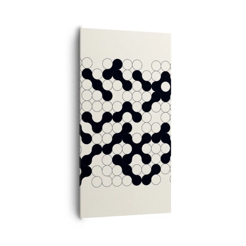 Lærredstryk - Billede på lærred - Kinesisk spil - variation - 65x120 cm