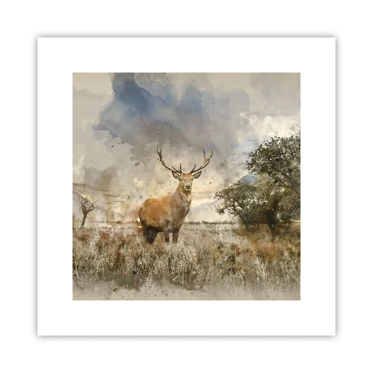 Plakat - Værdighed - styrke - værdighed - 30x30 cm