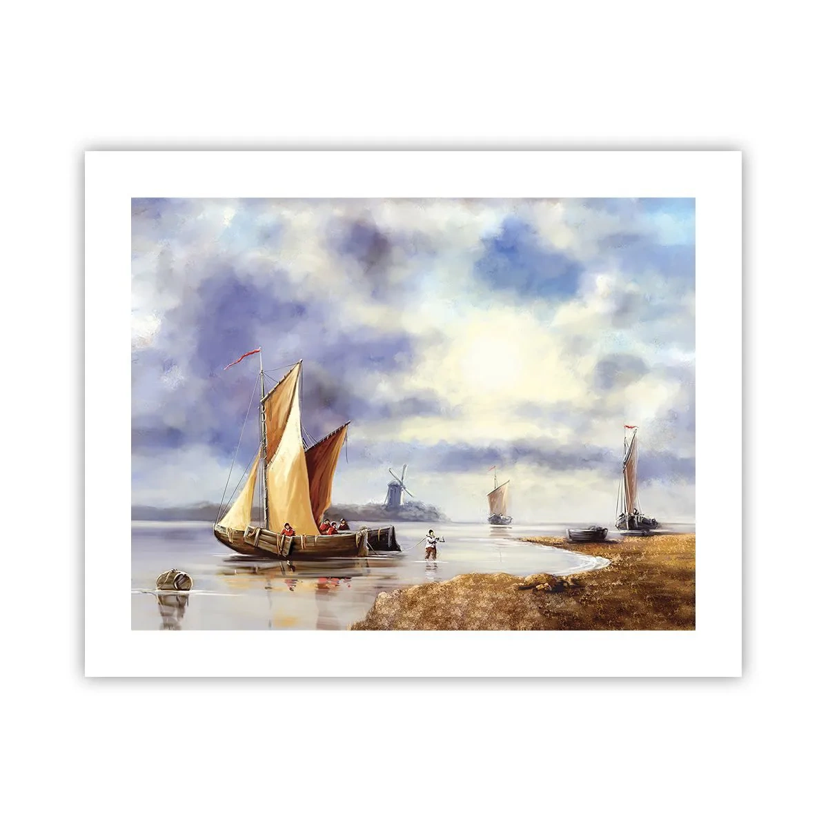 Plakat - Sømændenes tilbagevenden - 50x40 cm