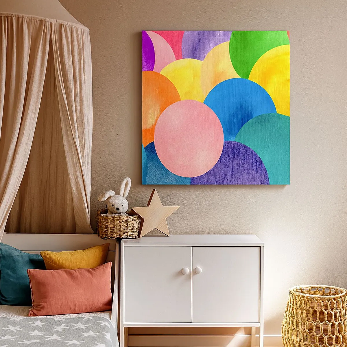 Lærredstryk - Billede på lærred - Den oprindelige fylde af liv - 30x30 cm