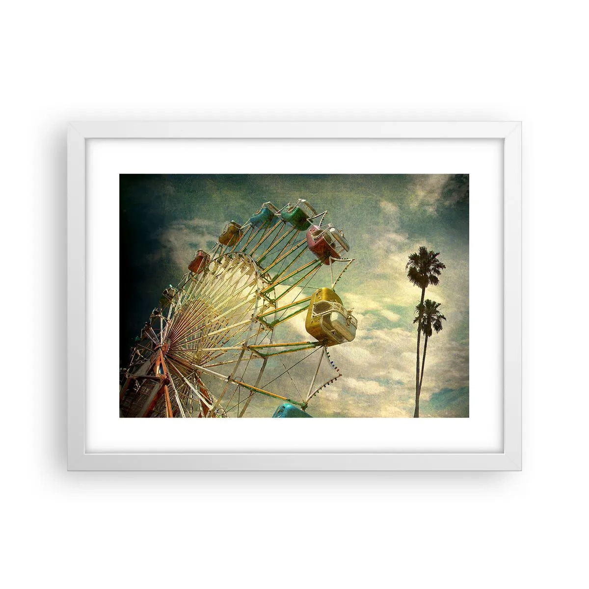 Plakat i hvid ramme - Vil være, vil være sjov.... - 40x30 cm