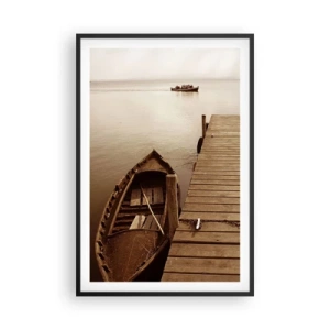 Plakat i sort ramme - Stor fred - 61x91 cm