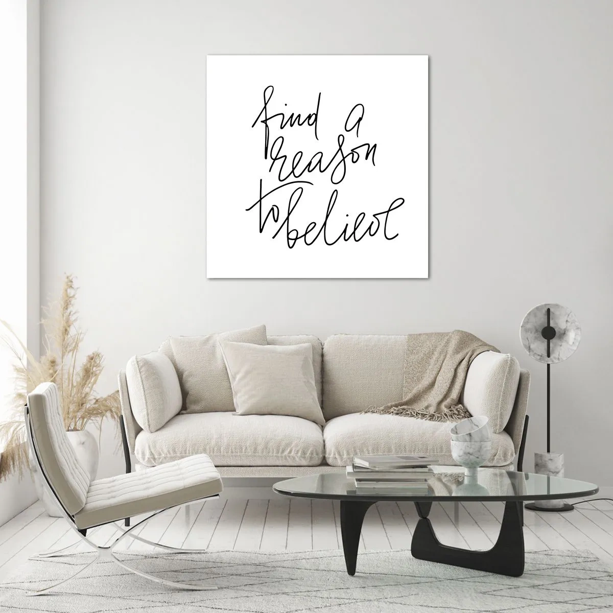 Billede på glas - Det er muligt - 50x50 cm