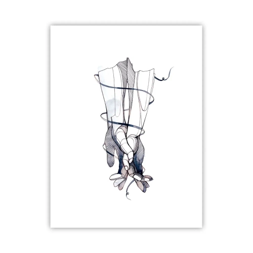 Plakat - En undersøgelse af berøring - 30x40 cm