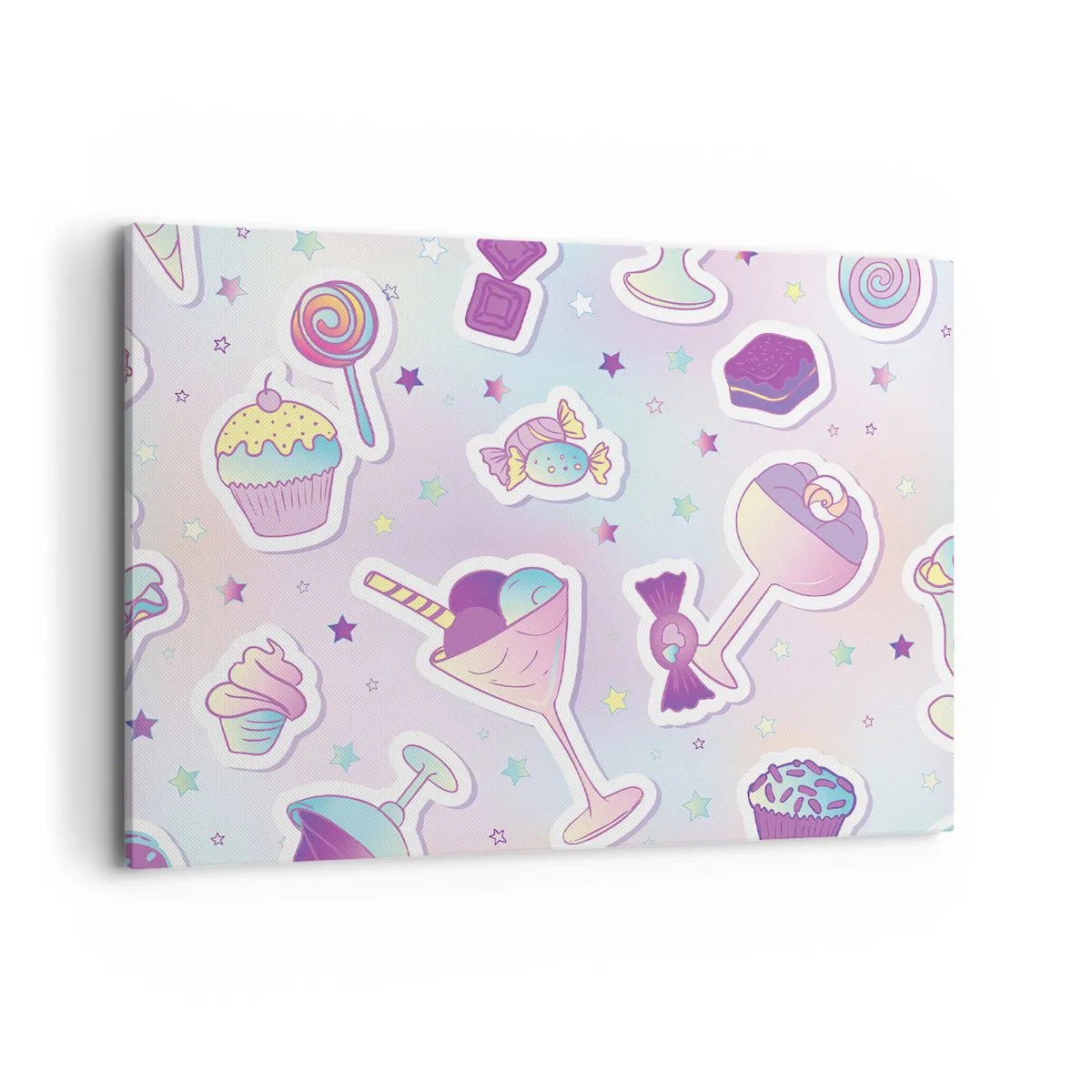 Lærredstryk - Billede på lærred - At have en fødselsdag hver dag - 100x70 cm