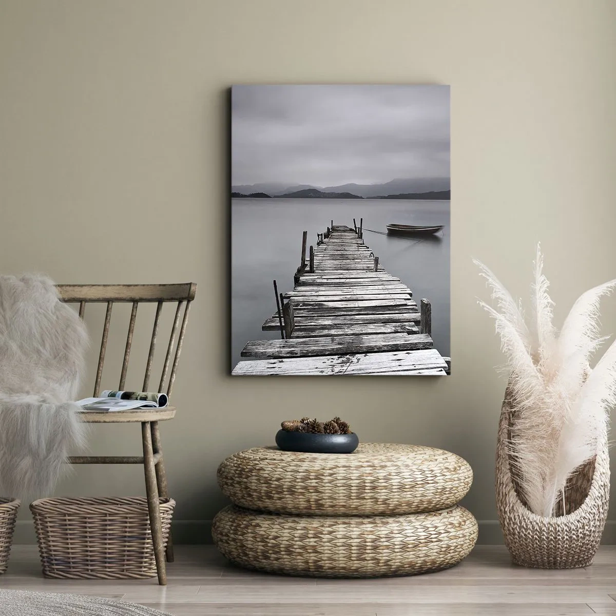 Lærredstryk - Billede på lærred - Du kan tage af sted i morgen - 50x70 cm