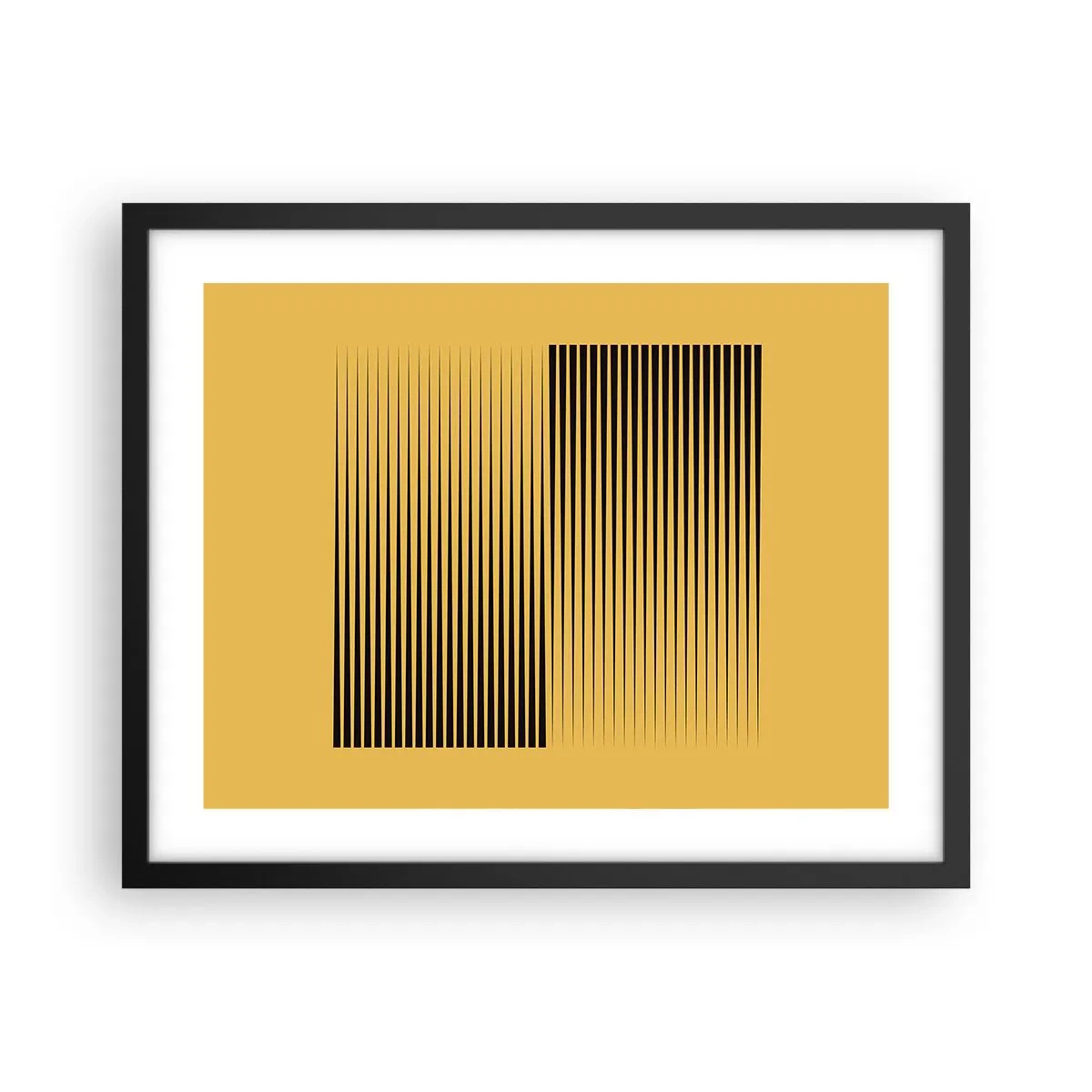 Plakat i sort ramme - Modsætningernes kvadrat - 50x40 cm