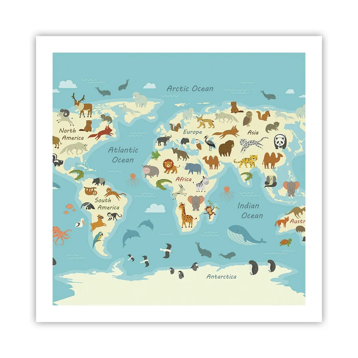 Plakat - Gode naboer - 60x60 cm